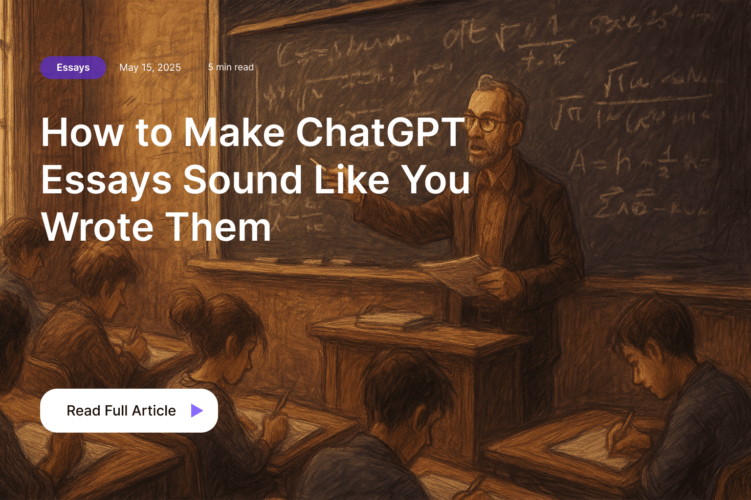 How to Make ChatGPT Essays Sound Like You Wrote Them