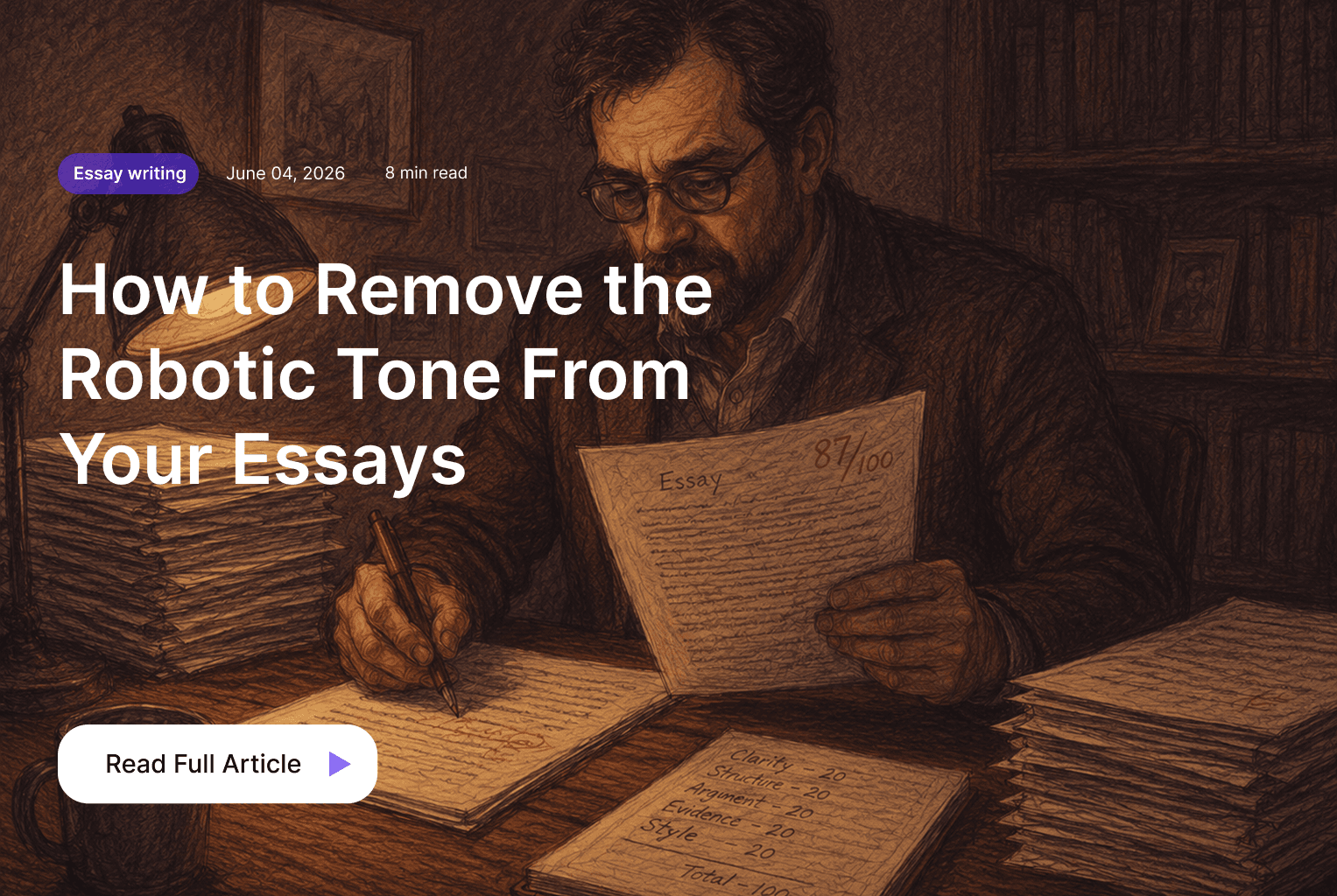 How to Remove the Robotic Tone From Your Essays