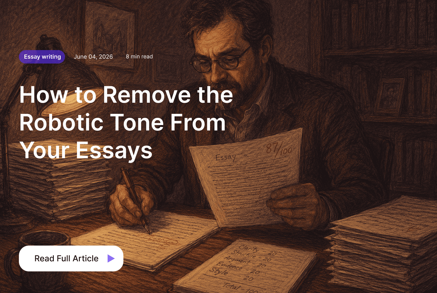 How to Remove the Robotic Tone From Your Essays